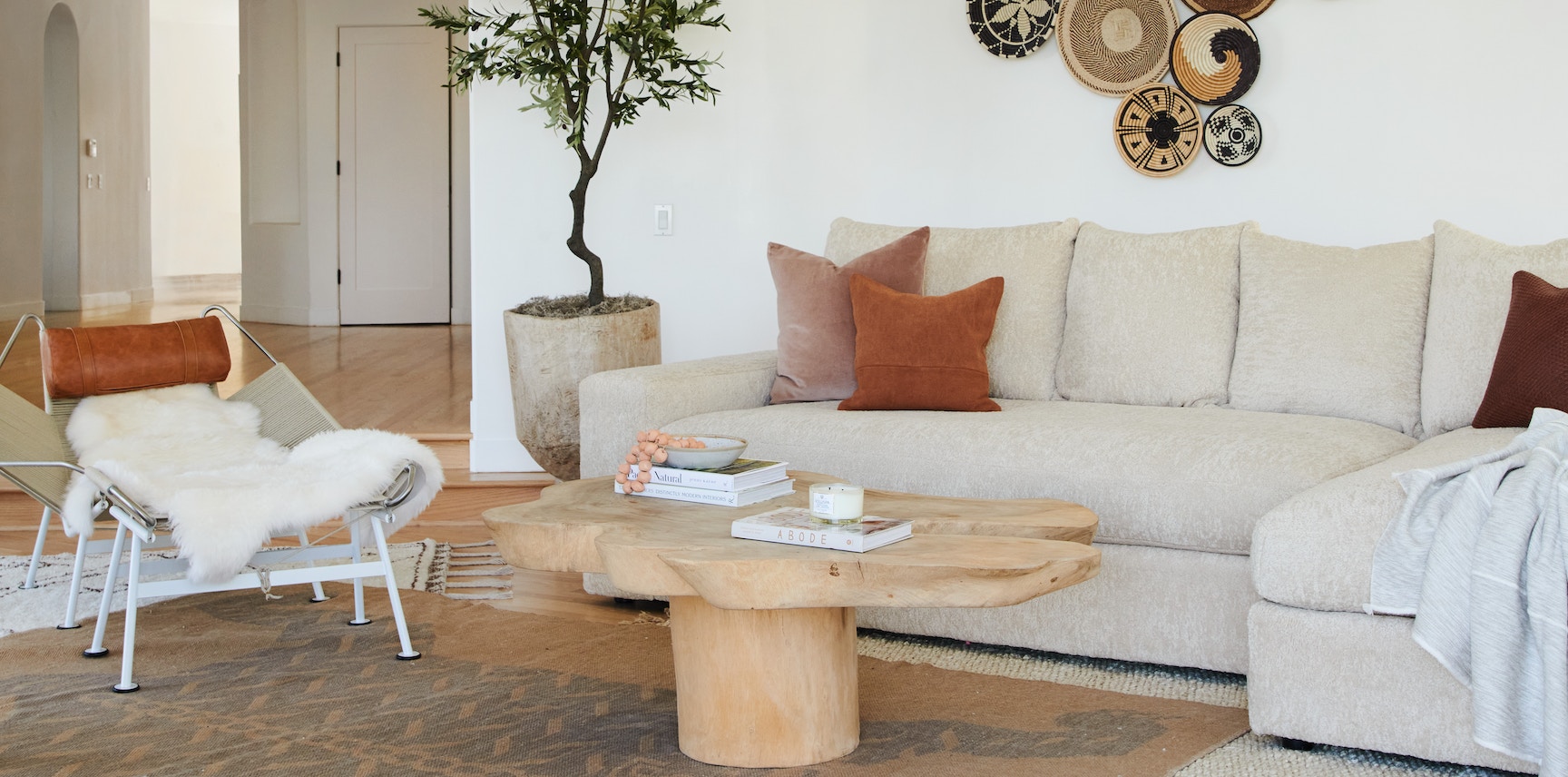 organic modern living room
